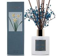 Cocorrína Diffusore Profumo Ambiente - 200ml Diffusore profumato di Cashmere Vaniglia con bastoncini Diffusore di olio essenziale di fragranza per la casa per la decorazione della mensola del bagno