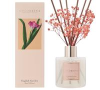 COCORRÍNA Diffusore Profumo Ambiente - 200ml Diffusore profumato di English Garden con Bastoncini Diffusore di Olio Essenziale di fragranza per la casa per la Decorazione della mensola del Bagno
