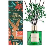 Cocorrína Diffusore Profumo Ambiente - 200ml Diffusore profumato di Vanilla Musk con 8 Bastoncini Diffusore di olio Essenziale di Fragranza per la casa per la Decorazione della Mensola del Bagno