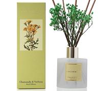 Cocorrína Diffusore Profumo Ambiente - 200ml Profumato di Camomilla Verbena con Bastoncini - Olio Essenziale per la Casa, Decorazione Mensola del Bagno