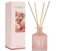COCORRÍNA Diffusore Profumo Ambiente - Rosa e Foglie di tè 200ml Diffusore con Bastoncini Diffusore di Canne di Oli Essenziali per la Casa per la Camera da Letto Bagno Scaffale Decorazione Ufficio