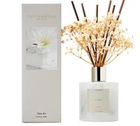 Cocorrína Reed Diffuser Set CLEAR AIR - 200ml Diffusore profumato di Aria Chiara con bastoncini Diffusore di olio essenziale di fragranza per la casa per la decorazione della mensola del bagno