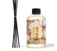 COCORRÍNA Ricarica Diffusore Ambiente 500ml con 8 Bastoncini, Clean Linen, Profumo Lungo Durata con Oli Essenziali Naturali, Camera da Letto e Bagno