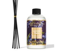 COCORRÍNA Ricarica Diffusore Ambiente 500ml con 8 Bastoncini, Lavender Thyme, Profumo Lungo Durata con Oli Essenziali Naturali, Camera da Letto e Bagno