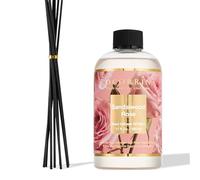 COCORRÍNA Ricarica Diffusore Ambiente 500ml con 8 Bastoncini, Sandalwood Rose, Profumo Lungo Durata con Oli Essenziali Naturali, Camera da Letto e Bagno