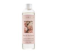 Cocorrína Ricarica per diffusore di canne - Olio profumato Rosa e Foglie di tè 200ml per diffusore di canne per la casa, per la camera da letto, il bagno, l'ufficio e l'arredamento