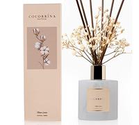 COCORRÍNA Set di diffusori a bastoncini, 190,9 g, diffusore profumato in lino pulito con bastoncini per la casa diffusore per la decorazione della mensola del bagno