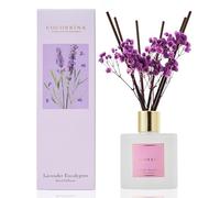 Cocorrína Set di diffusori a bastoncini, 200 ml, diffusore di eucalipto alla lavanda con 8 bastoncini di profumo per la casa, per camera da letto, bagno, soggiorno, casa e ufficio