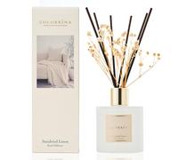 Cocorrína Set di diffusori a bastoncini, 200 ml, diffusore in lino naturale, con 8 bastoncini profumati per la casa, per camera da letto, bagno, soggiorno, casa e ufficio