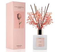 Cocorrína Set di diffusori a bastoncini di alta qualità con respiro preservato del bambino e bastoncino di cotone, legno di sandalo rosa, diffusore di oli profumati per camera da letto, bagno,