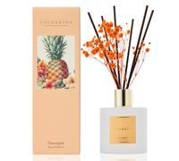 Cocorrína Set di diffusori a bastoncini, diffusore di ananas da 200 ml, con 8 bastoncini profumati, per camera da letto, bagno, soggiorno, casa e ufficio