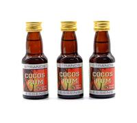 Cocos Rum (Malibu) 3x25ml - senza alcool, Essenza di Vodka, Aroma per Torta