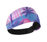 Cocos Viola Vaporwave Style Chic Raffreddamento morbido fasce per le donne Fascia elastica per il sudore per le donne per lavare il viso Allenamenti atletici Sport Calcio