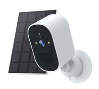 CoCosolacam 3MP Outdoor Wireless Security Camera, Solar Camera, Solar Charging & Built-in 6000 mA Battery, Full Color Night Vision, Weatherproof (IP66), Local Storage & Privacy Protection, AI