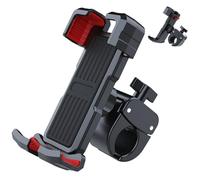 COCOSY Supporto per cellulare da moto e bicicletta per manubrio bicicletta e moto, supporto portatile per iPhone 16 15 14 Pro Max, Samsung S24 S23 S22 (4.7-7.2") (FullLock X, Full Enclosure)
