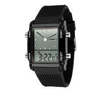 Cocotina donna uomo Modish exquisite cronografo sport orologio da polso digitale a LED (nero)