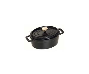 Cocotte Ovale 11 cm Nera in Ghisa