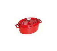 STAUB Cocotte Casseruola Ovale, Ghisa, Rosso Ciliegia, 23 cm