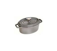 Cocotte Ovale 31 cm Grigia Graphite in Ghisa