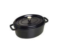 Cocotte Ovale 31 cm Nera in Ghisa
