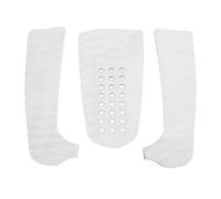 COCOYUEMA Cuscinetti di trazione per ponte da surf 3 pezzi Cuscinetti antiscivolo anteriori in EVA per paddleboard Longboard Shortboard (Bianca)