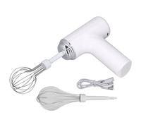 COCOYUEMA Frullino per le uova elettrico Sbattitore manuale senza fili Frusta per uova portatile per condimenti per insalata e panna (Bianca)