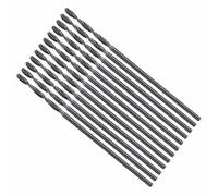 CoCud 12 Pezzi Punta Da Trapano Diametro Di Taglio 0.4mm Punta Versatile | 4241 HSS Nitrurazione Nera, Angolo Di Taglio 118°, Per Forare Plastica Legno Metallo Morbido