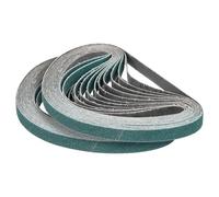CoCud 3/8 x 13 Pollici Cintura Di Levigatura, 36 Pz 60/80/100/120/180/240 Grana Cinture Affilatrici Zirconia Per Affilatura Lavoro Per Smerigliatrice A Nastro Coltello