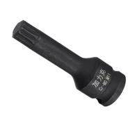 CoCud Bussola per Punta Scanalata Impatto Attacco Quadro M11 3/8" Lunghezza 60mm CR-MO Smussato Bussola per Punta Scanalata Quadra Tripla Impatto Un Pezzo per Riparazioni Auto