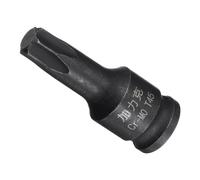 CoCud Bussola per Punta Torx Impatto, Attacco Quadro T45 1/4" Lunghezza 35mm, Punta Stella Foro Perno Design Smussato CR-MO per Riparazioni Automobilistiche