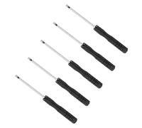 CoCud Cacciavite a Taglio Piccolo, Dimensioni 2mm Lunghezza 80mm, Cacciavite Piatto in Acciaio S2 con Manico Antiscivolo per Occhiali Orologi Elettronica Computer, 5pz