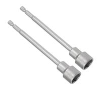 CoCud Driver Incastonare Dadi Magnetica, Presa 17mm Attacco Esagonale 1/4", Chiave a Bussola Lunga in Acciaio CR-V per Riparazione Parti Auto, 2pz