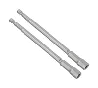 CoCud Driver Incastonare Dadi Magnetica, Presa 8mm Attacco Esagonale 1/4", Chiave a Bussola Lunga in Acciaio CR-V per Riparazione Parti Auto, 2pz