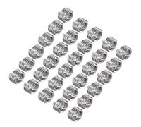 CoCud Inserimenti Filettati in Filo, 1/4-20 UNC 1D 6,35mm Lunghezza Manicotto Vite Filo Acciaio Inossidabile 304 Inserire Tipo Elicoidale a Spirale per Riparazioni Automobilistiche, 30pz