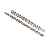 CoCud Maschio e Trapano Punta Set, 6-40 UNF 2B Maschio Filo 2.7mm Trapano Diametro, Macchina Vite Maschio & Torsione Trapano Punta Foratura Maschiatura Riparazione, 1-Set