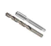 CoCud Maschio e Trapano Punta Set, M11 x 1 Maschio Filo 10mm Trapano Diametro, Metrico Macchina Vite Maschio & Torsione Trapano Punta Foratura Maschiatura Riparazione, 1-Set