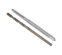 CoCud Maschio e Trapano Punta Set, M2.6 x 0.45 Maschio Filo 2.1mm Trapano Diametro, Sinistra Mano Metrico Macchina Vite Maschio & Torsione Trapano Punta Foratura Maschiatura, 1-Set