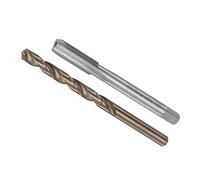 CoCud Maschio e Trapano Punta Set, M8 x 0.75 Maschio Filo 7.2mm Trapano Diametro, Metrico Macchina Vite Maschio & Torsione Trapano Punta Foratura Maschiatura Riparazione, 1-Set