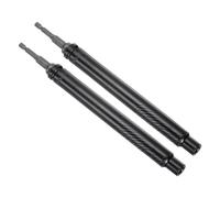 CoCud Prolunga Presa Cava, Misura 10mm Lungo 200mm Attacco Esagonale 1/4" Adattatore 73mm, Chiave Bussola 6 Punti Dadi Potenza Cambio Rapido - (Applicazioni: Asta Filettata Lunga), 2pz