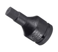 CoCud Punta Esagonale ad Impatto, 19mm Puntale Esagonale 1" Attacco Quadrato Lunghezza 98mm, Design Smussato CR-MO Perno Foro Presa Esagonale Metrica per Riparazioni Elettriche Auto