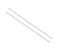 CoCud Punte da Trapano Elicoidali Acciaio ad Alta Velocità D3mmxL300mm, 2pz | Extra Lunghe Alta Velocità Acciaio Punta Trapano Dritta Twist Jobber Ossido Nero per Metallo Plastica Alluminio
