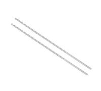 CoCud Punte da Trapano Elicoidali Acciaio Alta Velocità D3,5mmxL250mm 2pz | Extra Lunghe Alta Velocità Acciaio Punta Trapano Dritta Twist Jobber Ossido Nero per Metallo Plastica Alluminio