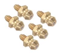 CoCud Raccordo Dritto Ottone Ingrassaggio | Metrico M4x0.7mm | Nipplo Ingrassaggio Idraulico - (Applicazioni: Sostituire Raccordi Mancanti o Rotti), 5Pz