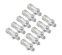 CoCud Raccordo Ingrassaggio Dritto Acciaio Inossidabile, | Metrica M10x1mm | Nipplo Ingrassaggio Idraulico - (Applicazioni: Sostituire Raccordi Mancanti o Rotti), 10Pz