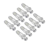 CoCud Raccordo Ingrassaggio Dritto Acciaio Inossidabile, | Metrica M6x1mm | Nipplo Ingrassaggio Idraulico - (Applicazioni: Sostituire Raccordi Mancanti o Rotti), 10Pz