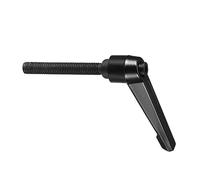 CoCud Serraggio Leva Maniglie, M10 x 60mm Maschio Filo, Regolabile Rapido Rilascio Bloccaggio Rotante Bulloni Manopole Nero per Tornito Macchinari, 1-Pezzo