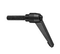 CoCud Serraggio Leva Maniglie, M12 x 50mm Maschio Filo, Regolabile Rapido Rilascio Bloccaggio Rotante Bulloni Manopole Nero per Tornito Macchinari, 1-Pezzo
