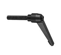 CoCud Serraggio Leva Maniglie, M12 x 60mm Maschio Filo, Regolabile Rapido Rilascio Bloccaggio Rotante Bulloni Manopole Nero Tornito Macchinari, 1-Pezzo