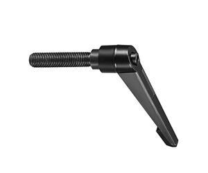 CoCud Serraggio Leva Maniglie, M16 x 70mm Maschio Filo, Regolabile Rapido Rilascio Bloccaggio Rotante Bulloni Manopole Nero Tornito Macchinari, 1-Pezzo
