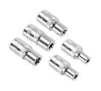 CoCud Set di Prese a Bussola Torx Esterne, Attacco 1/4" E4 - Presa E8, Bussola Dinamometrica Acciaio Cr-V per Fai da Te Artigianato, 5pz